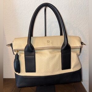 Kate Spade Black and Cream Satchel
